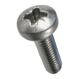 BN 81882 - Pozi pan head machine screws form Z (DIN 7985 A; ~ISO 7045), stainless steel A2