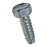 BN 6028 - Building screws with flat end, partially / fully threaded, without sealing washer, stainless steel 1.4301, zinc plated