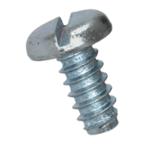 BN 992 - Slotted pan head tapping screws with flat end type F (DIN 7971 F; ~ISO 1481), zinc plated blue