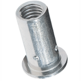BN 25046 - Blind rivet nuts Micro round shank, flat head, open end (BCT® BS/FK), steel, zinc plated with thick layer passivation