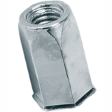 BN 25564 - Blind rivet nuts small countersunk head, full-hexagonal shank, open end (FASTEKS® FILKO AVHEXKS), steel, zinc plated with thick layer passivation