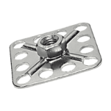 BN 26030 - Fastener with nut square head 32 x 32 mm